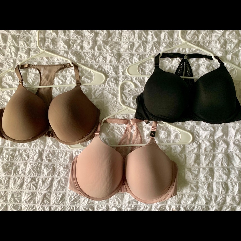 38D Victoria Secret Racerback push-up bras